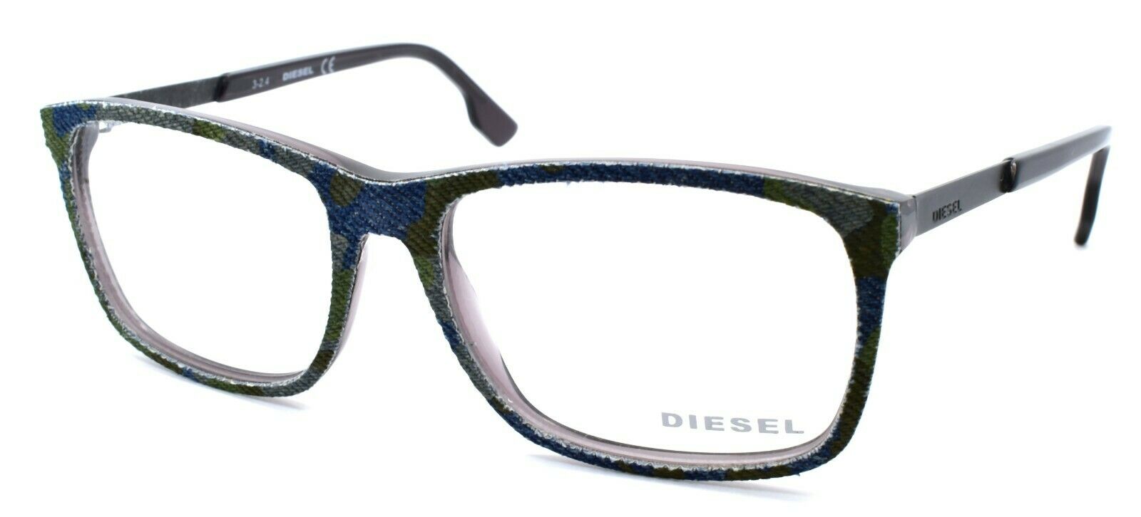 1-Diesel DL5166 003 Men's Eyeglasses Frames 55-16-145 Spotted Denim / Grey-664689683666-IKSpecs