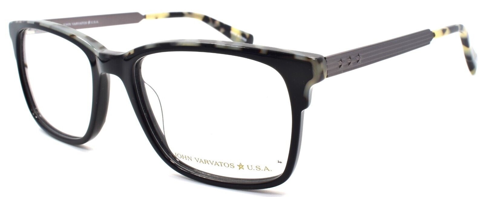 1-John Varvatos VJVC001 Men's Eyeglasses Frames 53-18-145 Black-751286356106-IKSpecs