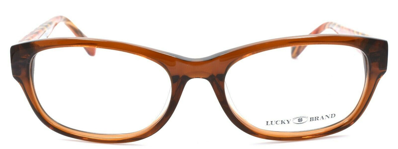 2-LUCKY BRAND Busy Bee Women's Eyeglasses Frames PETITE 49-16-130 Brown + CASE-751286246414-IKSpecs