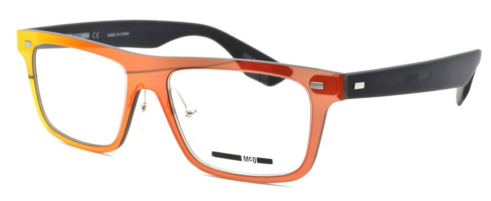 1-McQ Alexander McQueen MQ0025O 003 Unisex Eyeglasses Frames 53-17-145 Red / Black-889652010731-IKSpecs