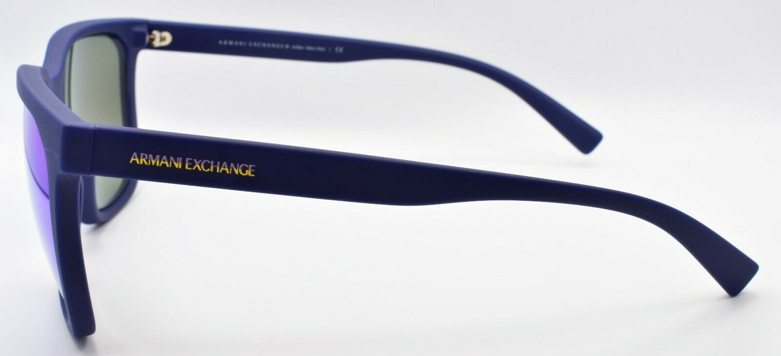 3-Armani Exchange AX4108S 818125 Sunglasses 57-18-145 Matte Blue / Mirror Blue-7895653216877-IKSpecs