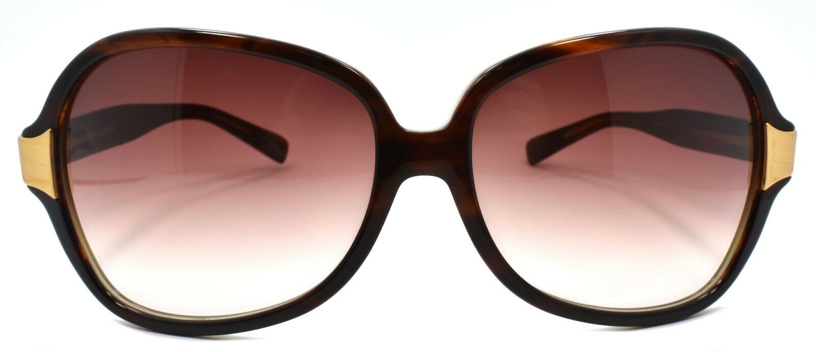 2-Oliver Peoples Leyla H Women's Sunglasses Brown Over Green / Brown Gradient &-Does not apply-IKSpecs