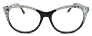 2-Diesel DL5155 005 Women's Eyeglasses Frames 55-16-140 Black / Spotted Denim-664689707751-IKSpecs