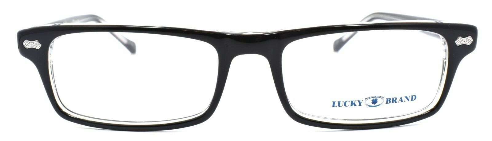 2-LUCKY BRAND Jacob Kids Boys Eyeglasses Frames 47-15-130 Black / Crystal + CASE-751286136203-IKSpecs