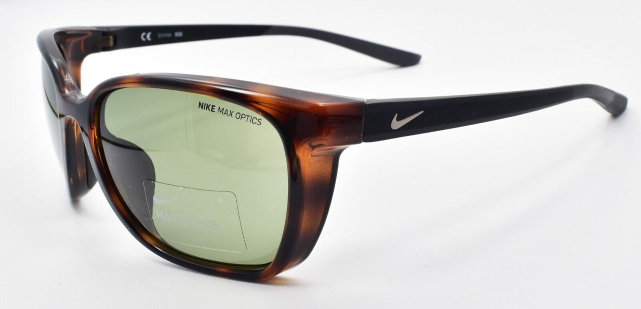 Nike Sentiment CT7886 220 Women's Sunglasses Soft Tortoise / Green Lens