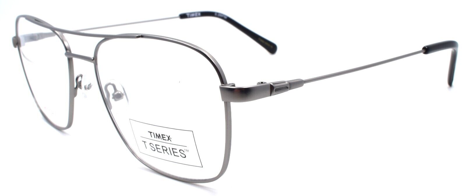 1-Timex 5:26 PM Men's Eyeglasses Frames Aviator LARGE 59-17-155 Gunmetal-715317198103-IKSpecs