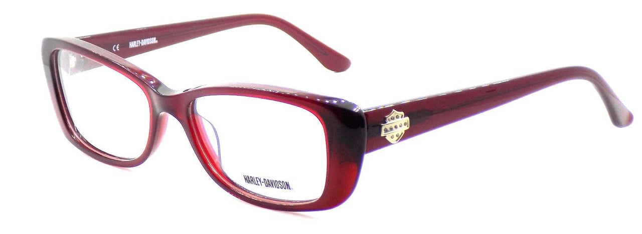 1-Harley Davidson HD521 RD Women's Eyeglasses Frames 53-16-135 Deep Red + CASE-715583502130-IKSpecs