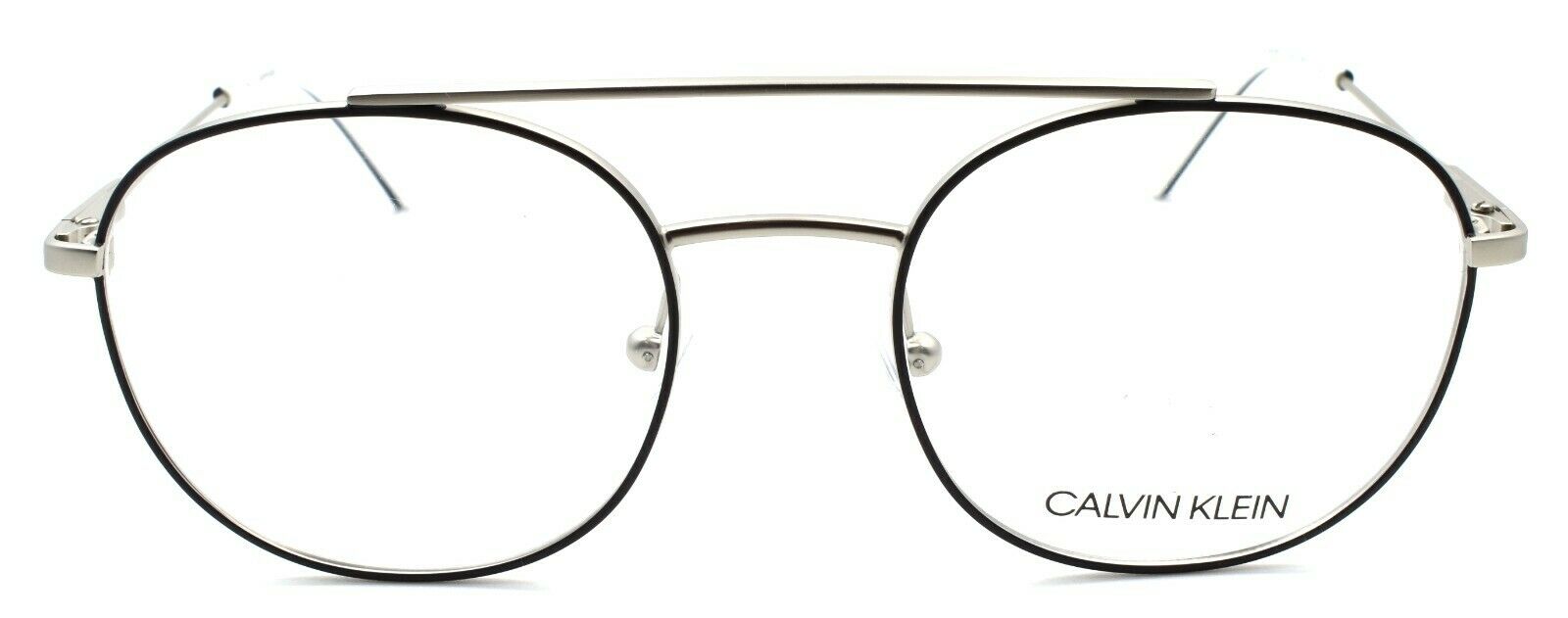 2-Calvin Klein C18123 001 Men's Eyeglasses Frames Aviator 50-19-140 Satin Black-883901104295-IKSpecs