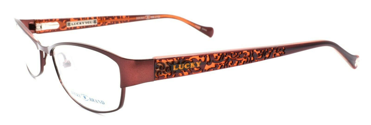 1-LUCKY BRAND Delilah Women's Eyeglasses Frames 52-16-135 Burgundy + CASE-751286205367-IKSpecs