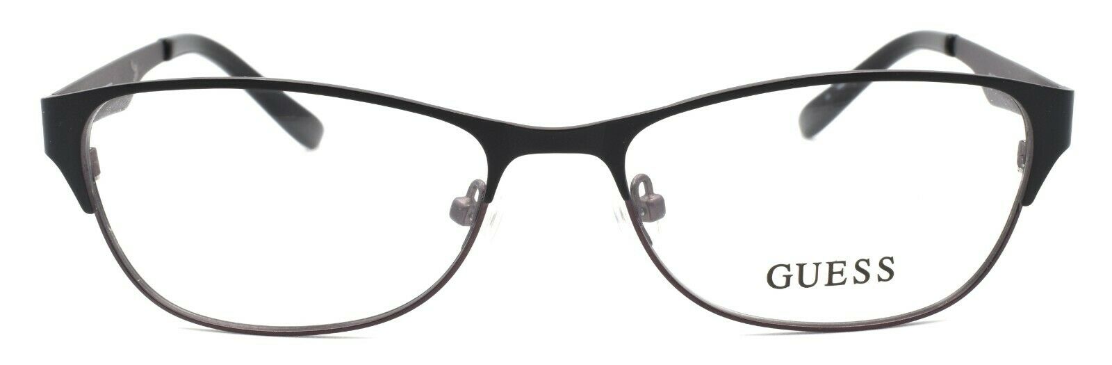 2-GUESS GU2398 BKGUN Women's Eyeglasses Frames 55-16-140 Black / Brown + CASE-715583997394-IKSpecs