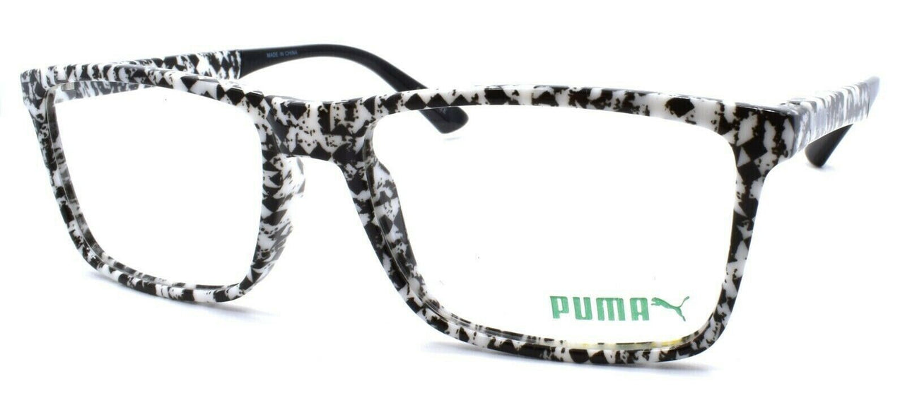 1-PUMA PU0117O 001 Men's Eyeglasses Frames 55-17-145 Black / White-889652063843-IKSpecs