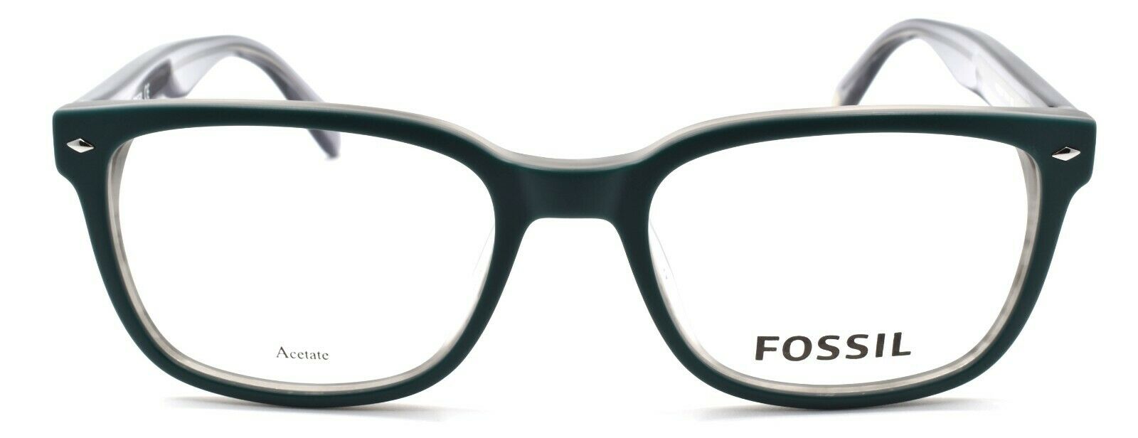 2-Fossil FOS 7037 PYW Men's Eyeglasses Frames 52-19-145 Matte Teal + CASE-716736081694-IKSpecs