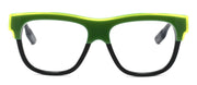 2-McQ Alexander McQueen MQ0006O 001 Unisex Eyeglasses 52-16-140 Green / Black-889652002149-IKSpecs
