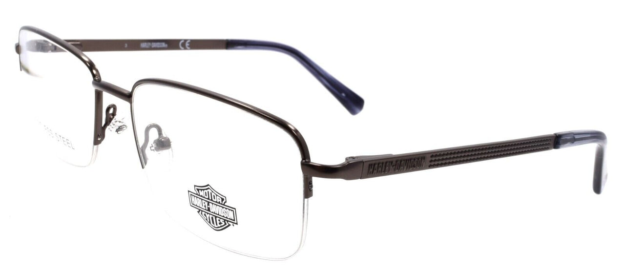 Harley Davidson HD0764 009 Men's Glasses Half-rim 54-17-140 Matte Gunmetal