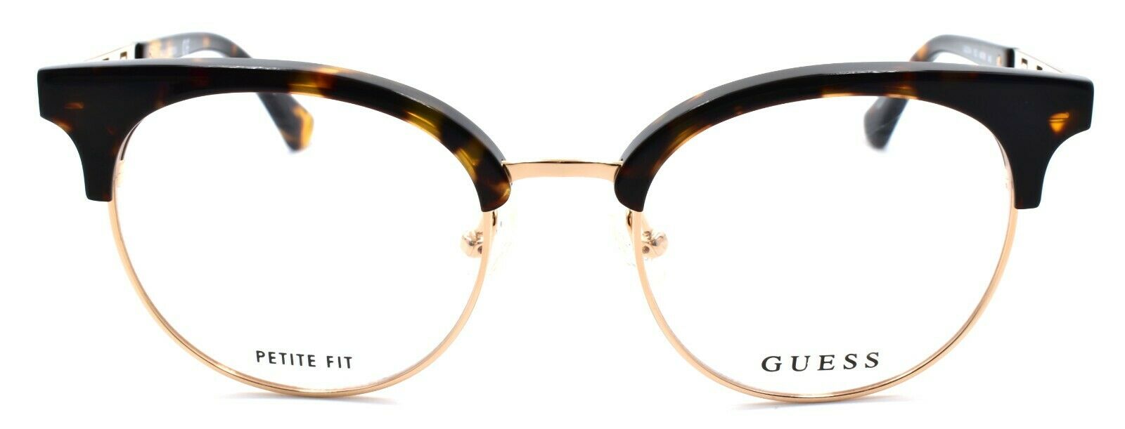 2-GUESS GU2744 052 Women's Eyeglasses Frames Petite 49-19-140 Dark Havana / Gold-889214111197-IKSpecs