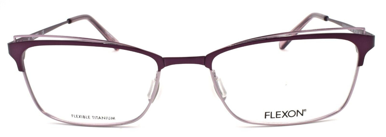 Flexon W3102 505 Women's Eyeglasses Frames Plum 53-18-140 Flexible Titanium