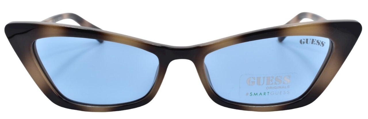 GUESS GU8229 53V Women's Sunglasses Cat-eye 53-16-140 Blonde Havana / Blue