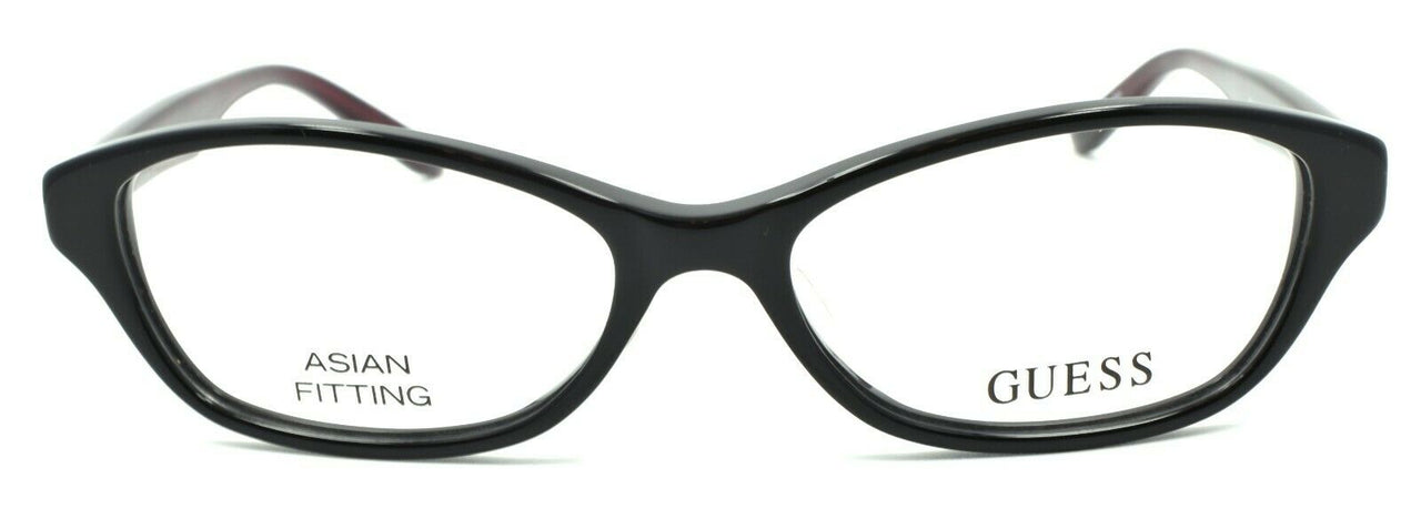 2-GUESS GUA2417 BLK Women's Eyeglasses Frames Asian Fit 52-15-135 Black-715583089723-IKSpecs