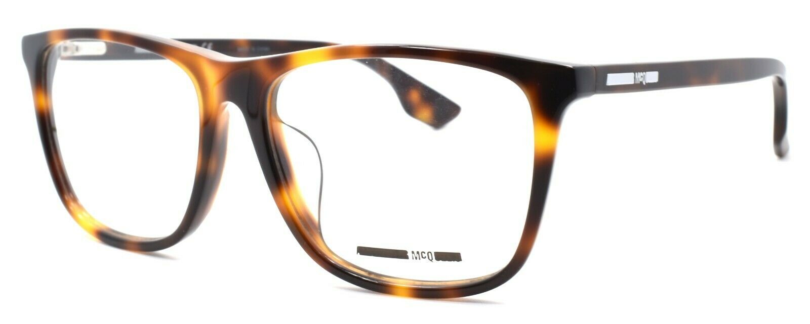 1-McQ Alexander McQueen MQ0041OA 002 Men's Eyeglasses Frames 55-16-150 Havana-889652032627-IKSpecs