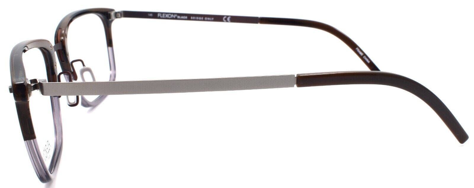 3-Flexon B2023 221 Men's Eyeglasses Frames Brown Horn 56-22-145 Flexible Titanium-883900206433-IKSpecs