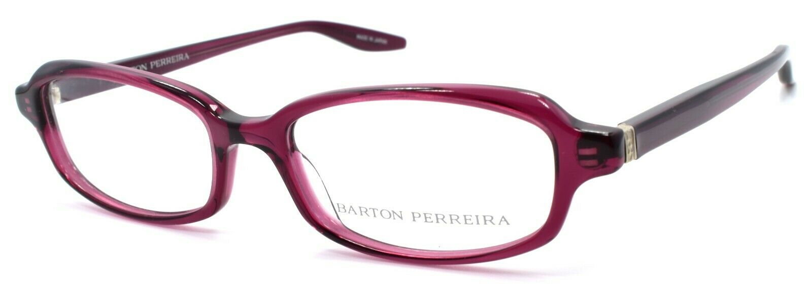 1-Barton Perreira Nicholette PLU/SIL Women's Glasses Frames 49-17-135 Plum Violet-672263038993-IKSpecs