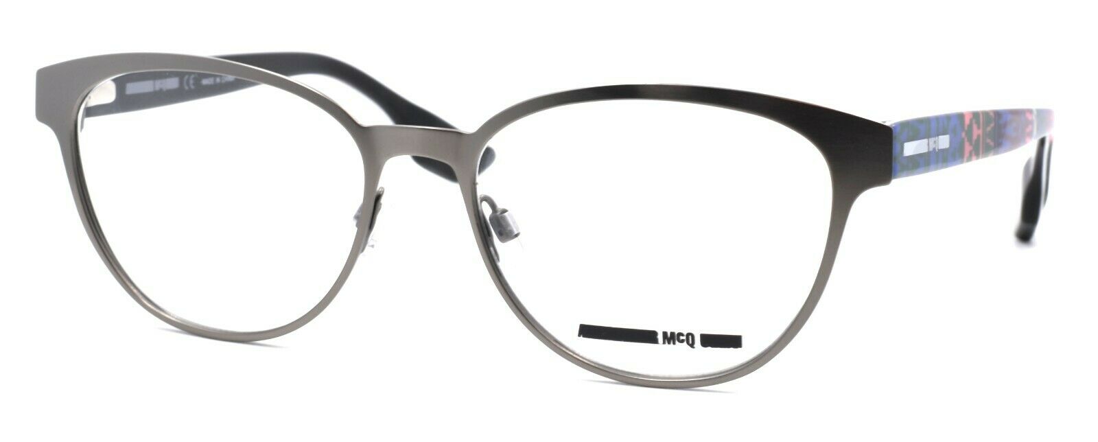 1-McQ Alexander McQueen MQ0046O 004 Women's Eyeglasses 53-16-145 Ruthenium / Multi-889652032771-IKSpecs
