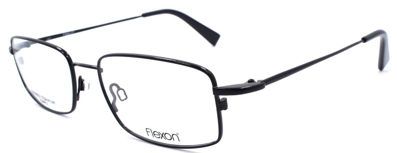 2-Flexon FLX 901 MAG 001 Men's Eyeglasses Black 52-18-140 + Clip On Sunglasses-750666972516-IKSpecs