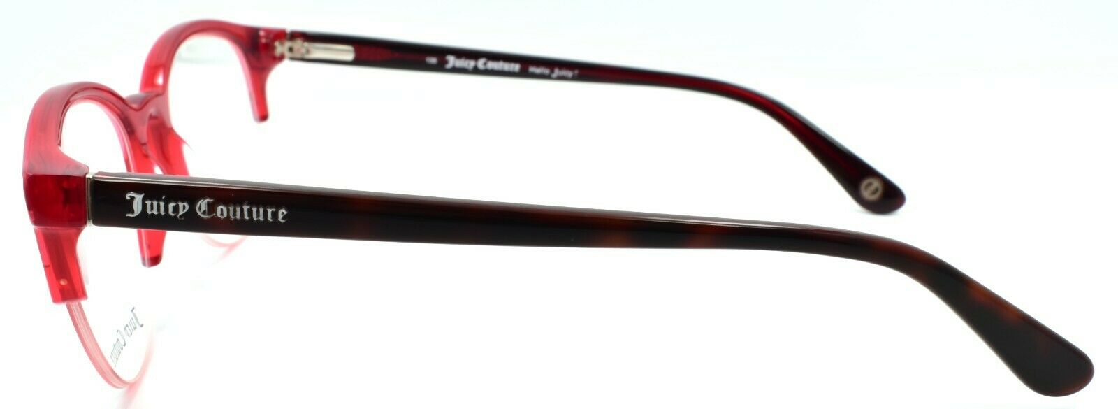 3-Juicy Couture JU164 00A7 Women's Eyeglasses Half-rim 50-19-135 Red / Havana-762753441911-IKSpecs