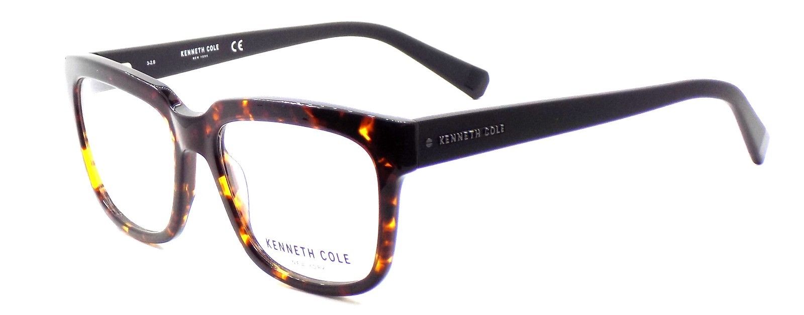 2-Kenneth Cole NY KC0256 52A Men's Eyeglasses w/ Clip-ons Dark Havana / Smoke-664689890774-IKSpecs