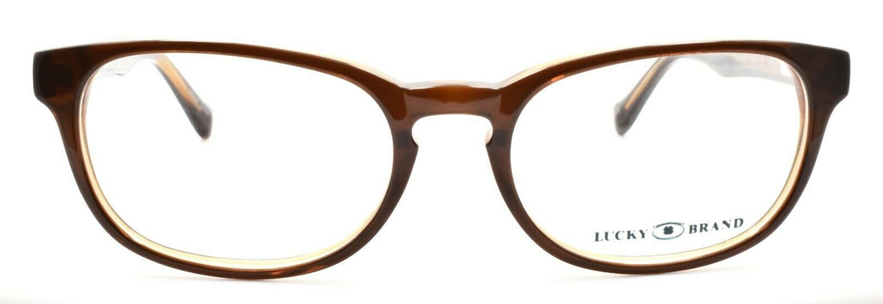 2-LUCKY BRAND Dynamo Unisex Eyeglasses Frames SMALL 48-16-135 Brown + CASE-751286214819-IKSpecs