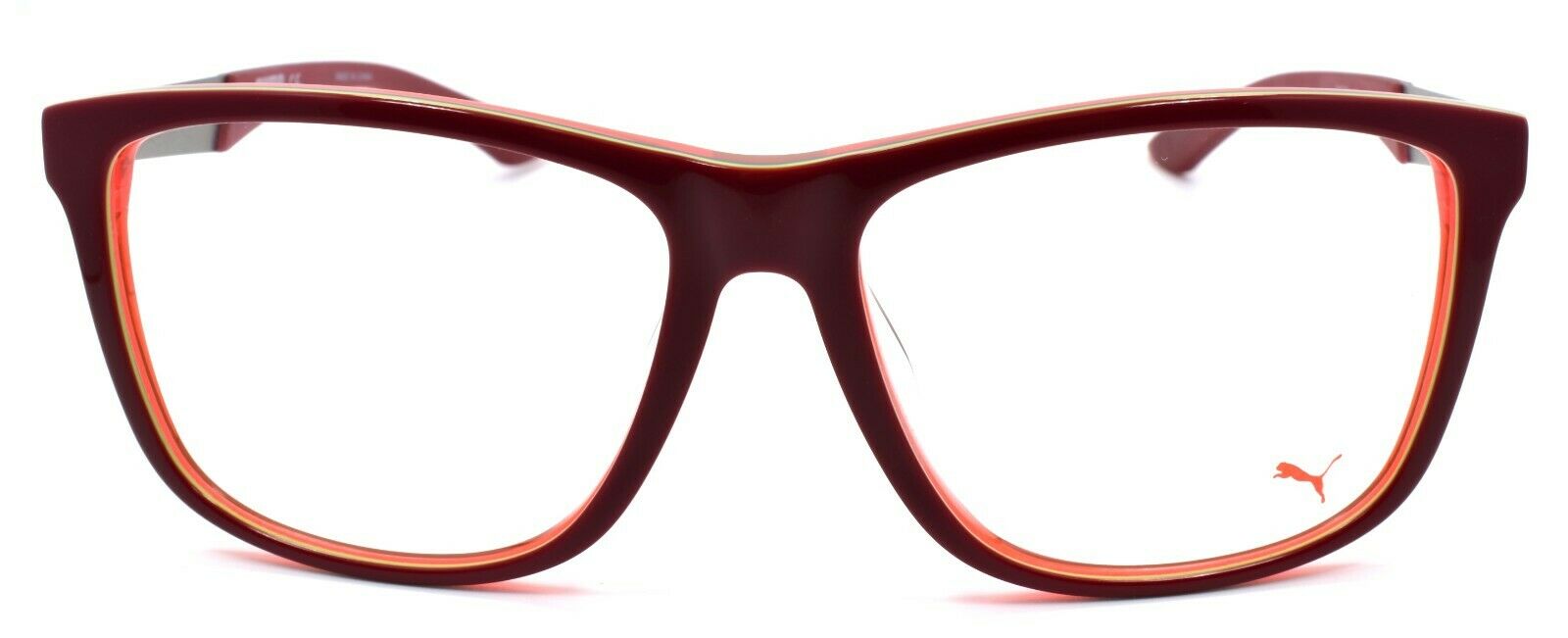 2-PUMA PU0075OA 005 Men's Eyeglasses Frames 56-16-145 Red-889652029481-IKSpecs
