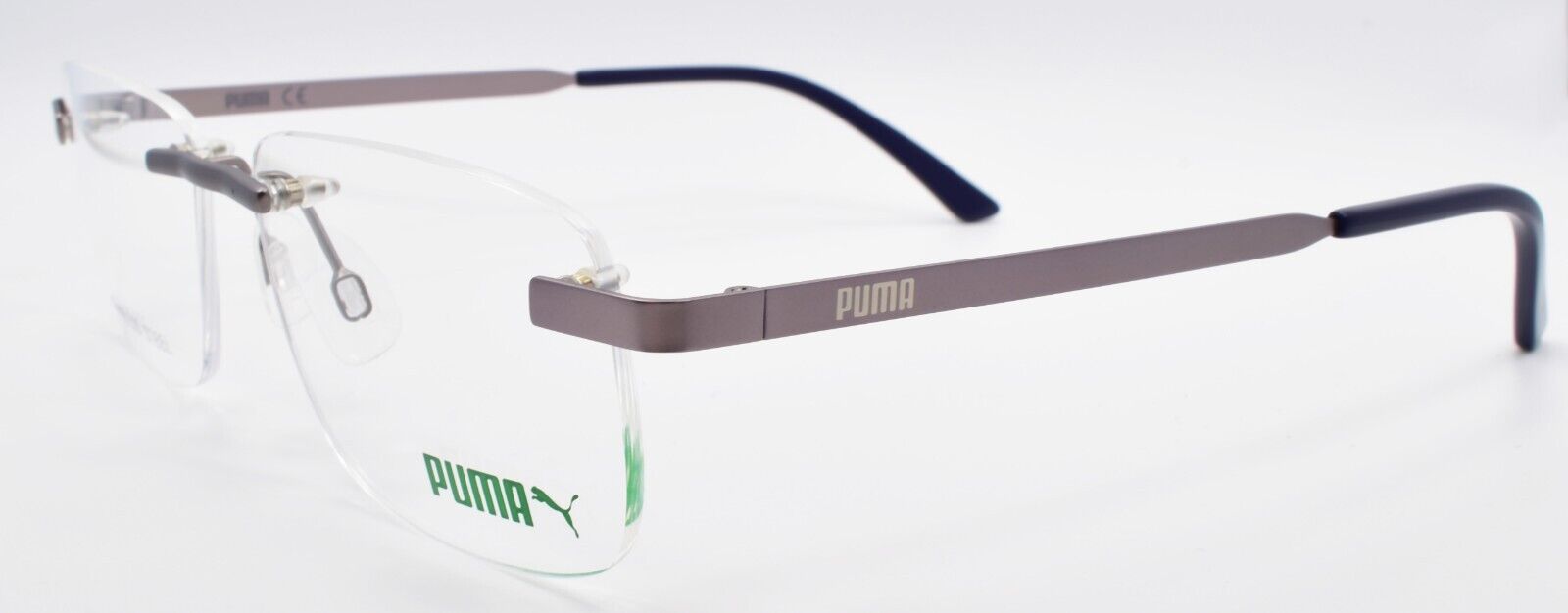 1-PUMA PE0117O 002 Men's Eyeglasses Frames Rimless 55-16-150 Dark Ruthenium-889652261287-IKSpecs