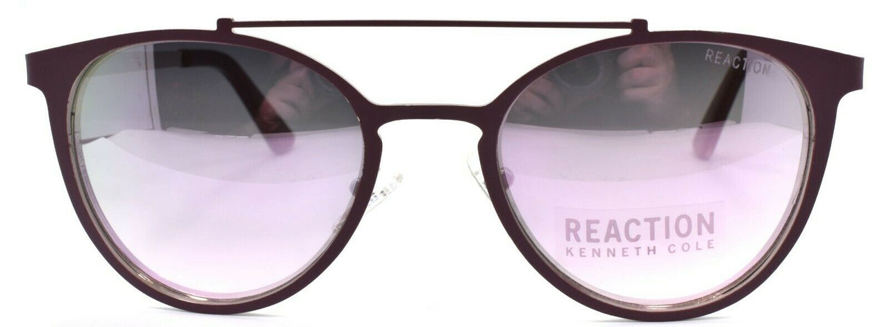 2-Kenneth Cole Reaction KC1315 67U Women Sunglasses Aviator Matte Red / Mirrored-664689981373-IKSpecs