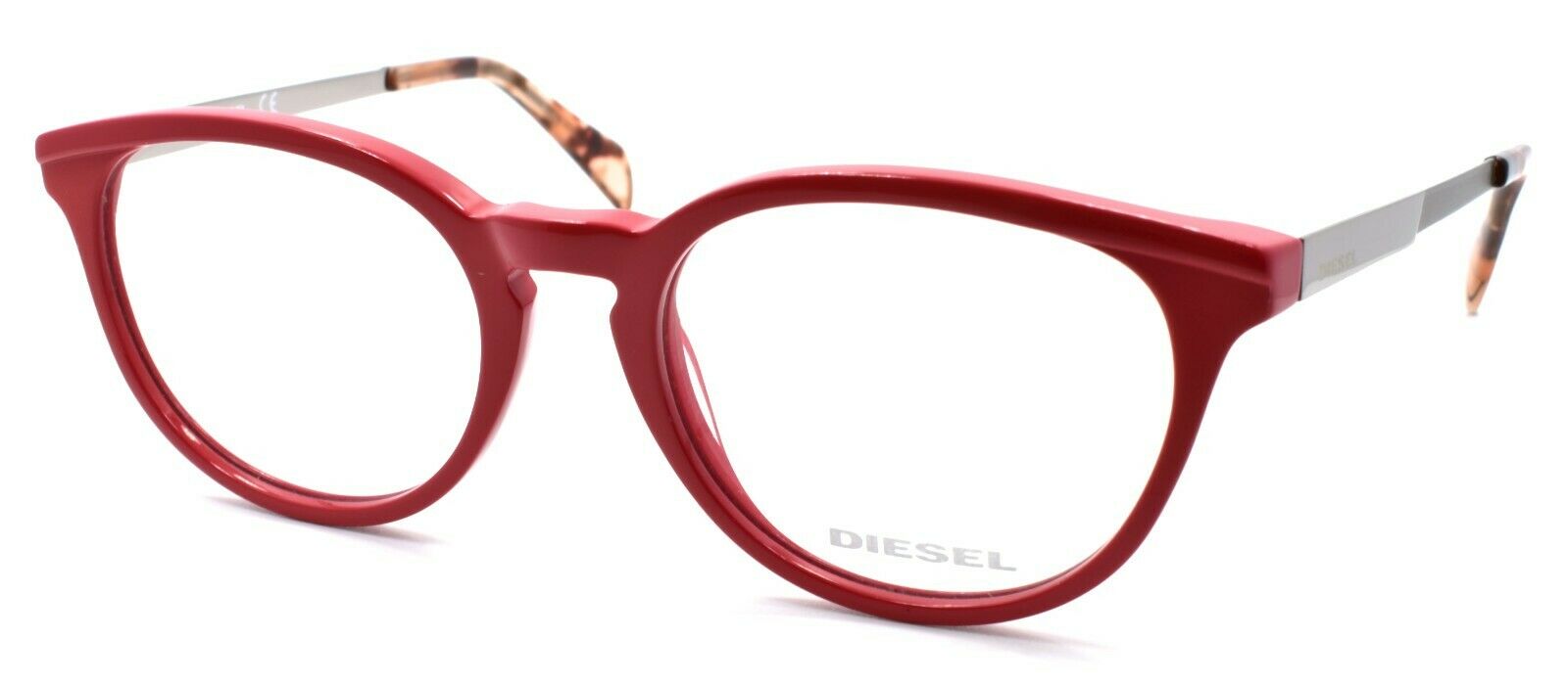 1-Diesel DL5150 068 Eyeglasses Frames 50-18-140 Red Cherry Palladium-664689707492-IKSpecs