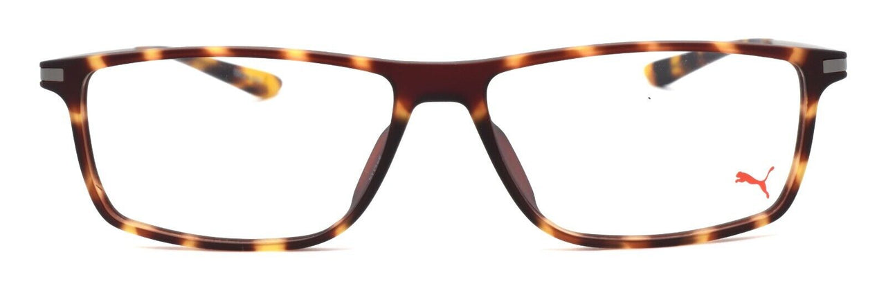 2-PUMA PU0115O 002 Men's Eyeglasses Frames 54-14-145 Matte Havana / Silver-889652063690-IKSpecs