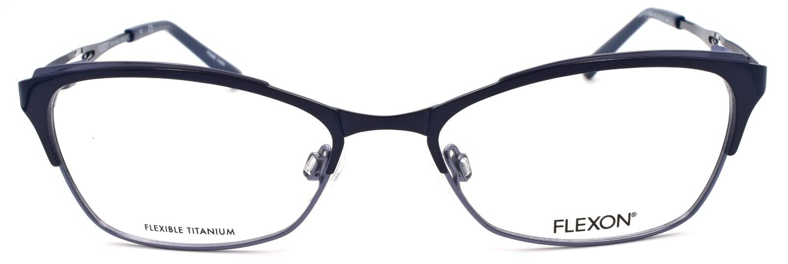 2-Flexon W3000 001 Women's Eyeglasses Frames Navy 53-17-135 Titanium Bridge-883900202879-IKSpecs
