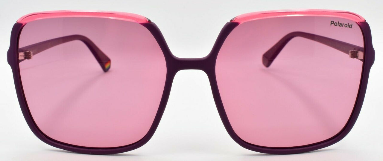 2-Polaroid PLD6128/S A300F Women's Sunglasses Dark Purple Pink / Polarized Pink-716736300900-IKSpecs