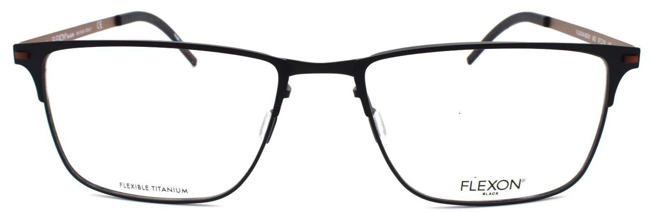 2-Flexon B2031 002 Men's Eyeglasses Matte Black 57-18-145 Flexible Titanium-883900205122-IKSpecs