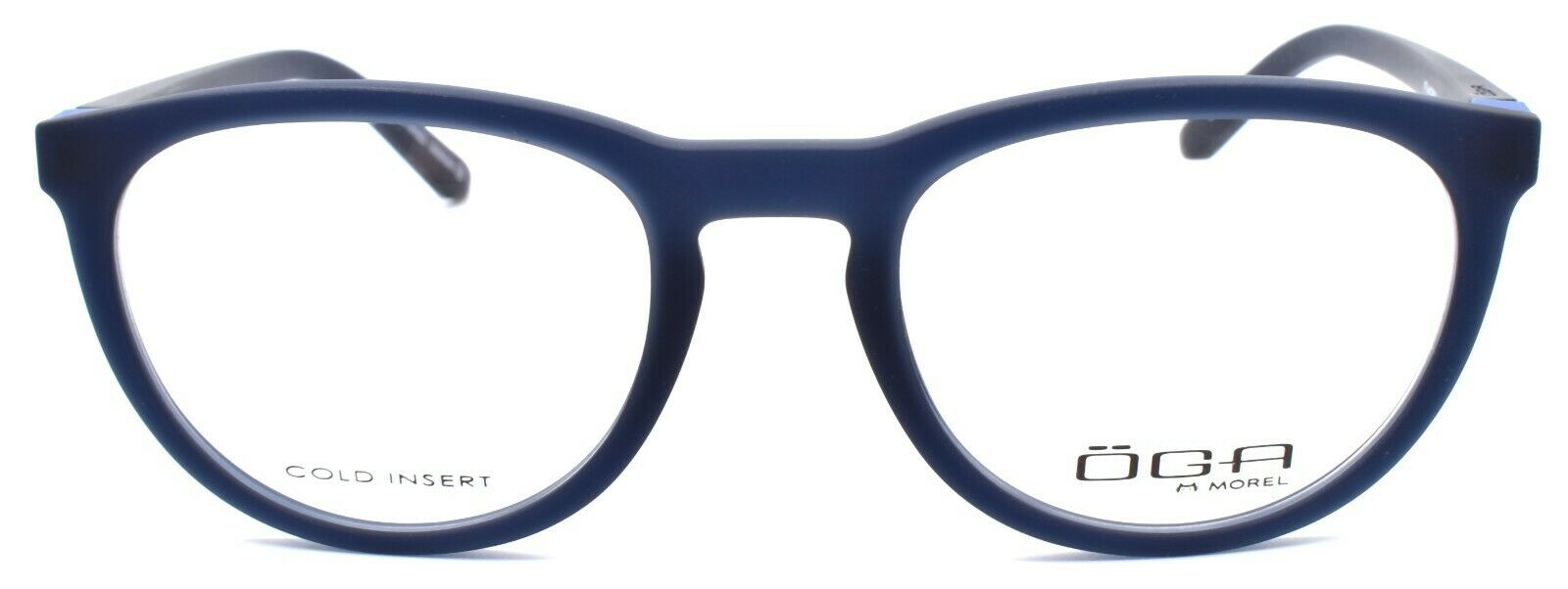 2-OGA by Morel 8204O BB021 Eyeglasses Frames 51-20-140 Dark Blue-3604770897661-IKSpecs