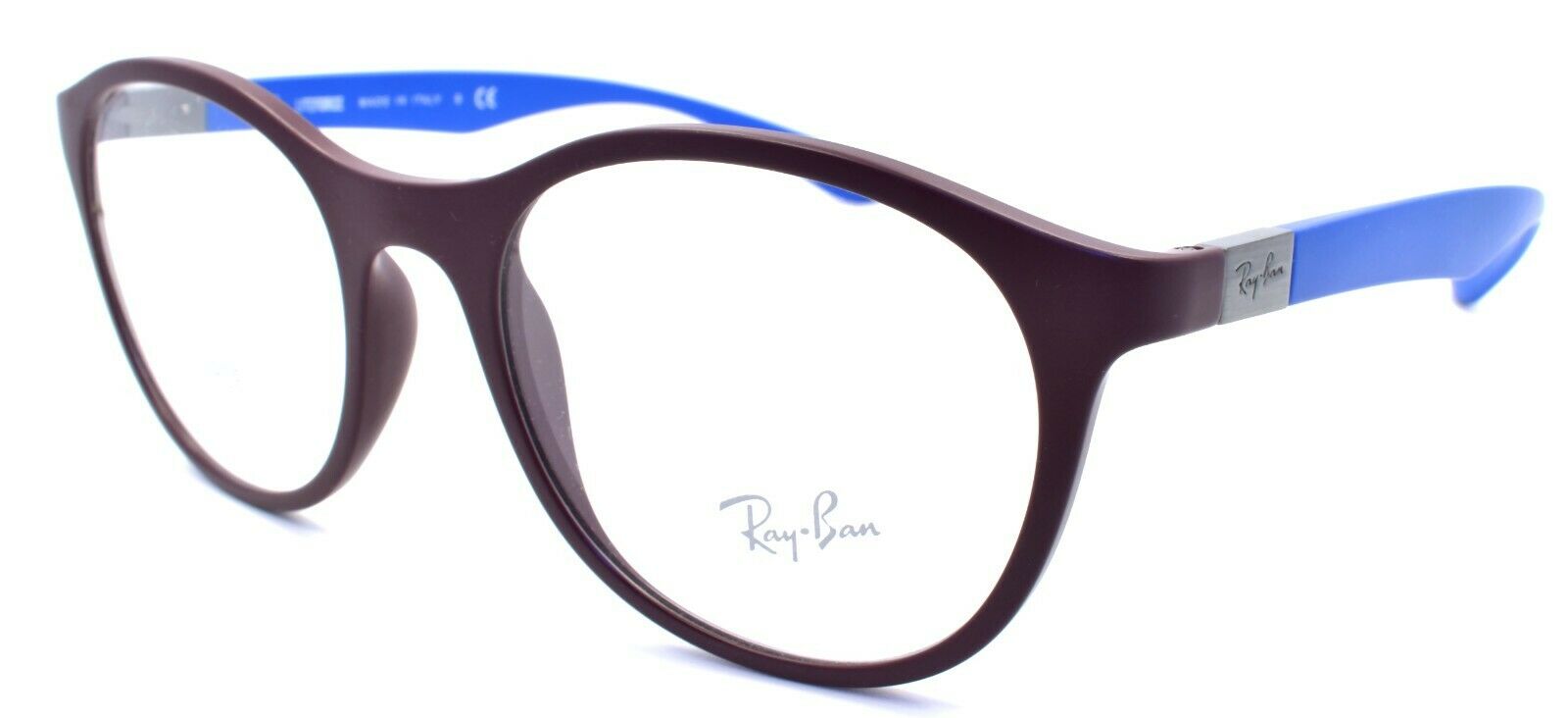 1-Ray-Ban RB7166 5916 Liteforce Eyeglasses Frames 51-19-140 Violet / Light Blue-8056597063524-IKSpecs