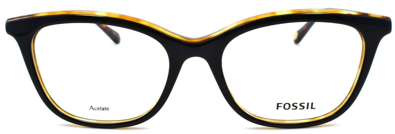 2-Fossil FOS 7081 807 Women's Eyeglasses Frames Cat Eye 50-17-140 Black-716736276342-IKSpecs