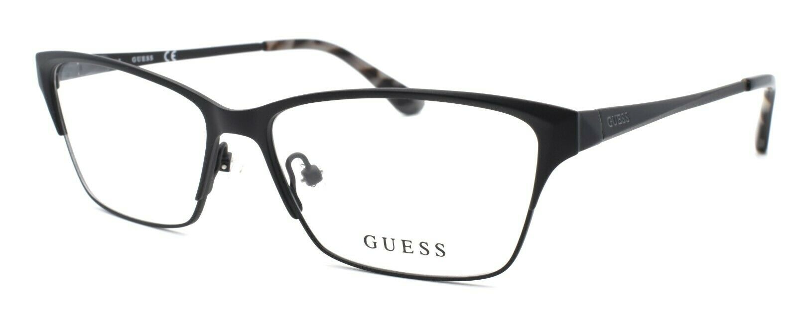 1-GUESS GU2605 082 Women's Eyeglasses Frames 53-14-135 Matte Black + CASE-664689877027-IKSpecs