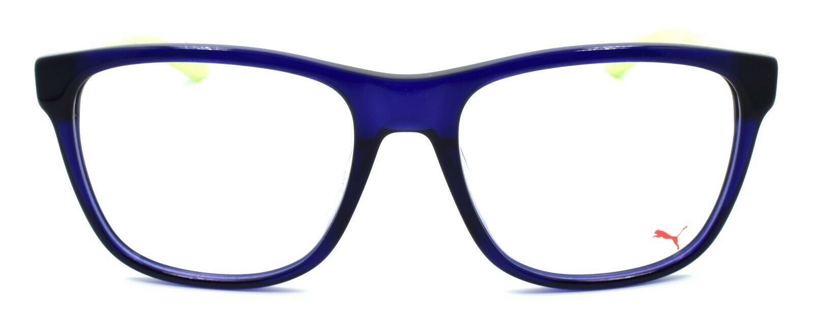 2-PUMA PU0067O 005 Men's Eyeglasses Frames 53-18-140 Blue / Yellow-889652029535-IKSpecs