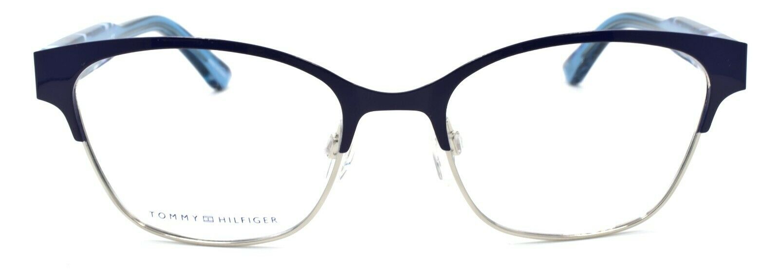 2-TOMMY HILFIGER TH 1388 QQU Women's Eyeglasses Frames 52-18-140 Blue-762753978004-IKSpecs