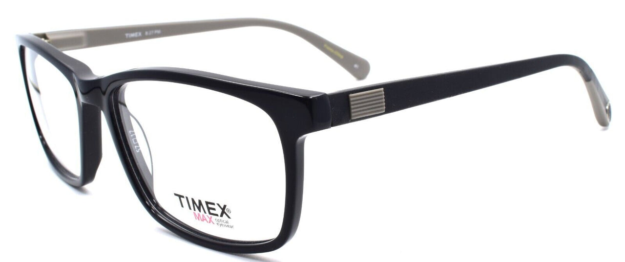 1-Timex 8:27 PM Men's Eyeglasses Frames LARGE 59-17-147 Black-715317126274-IKSpecs