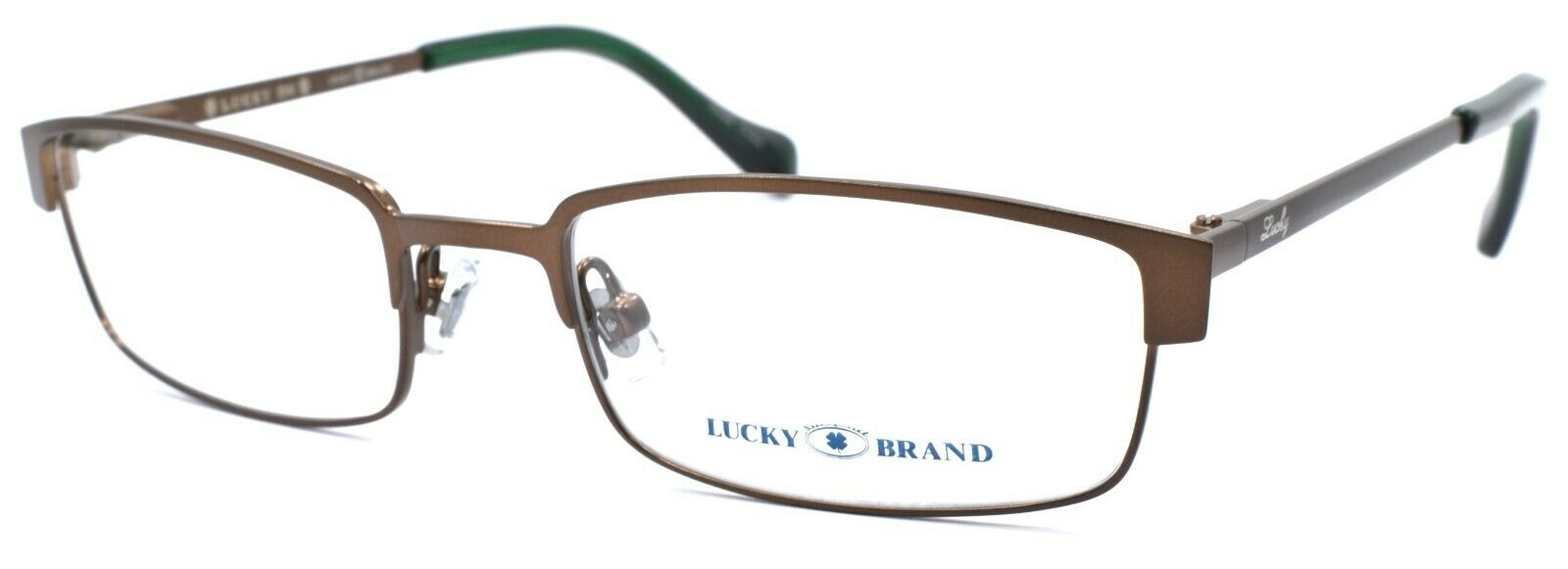 1-LUCKY BRAND Break Time Kids Unisex Eyeglasses Frames 48-17-130 Brown + CASE-751286215601-IKSpecs