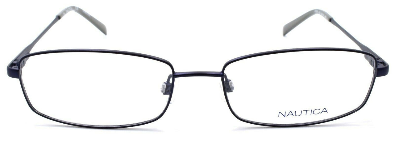 2-Nautica N7298 420 Men's Eyeglasses Frames 55-17-140 Satin Navy-688940462159-IKSpecs