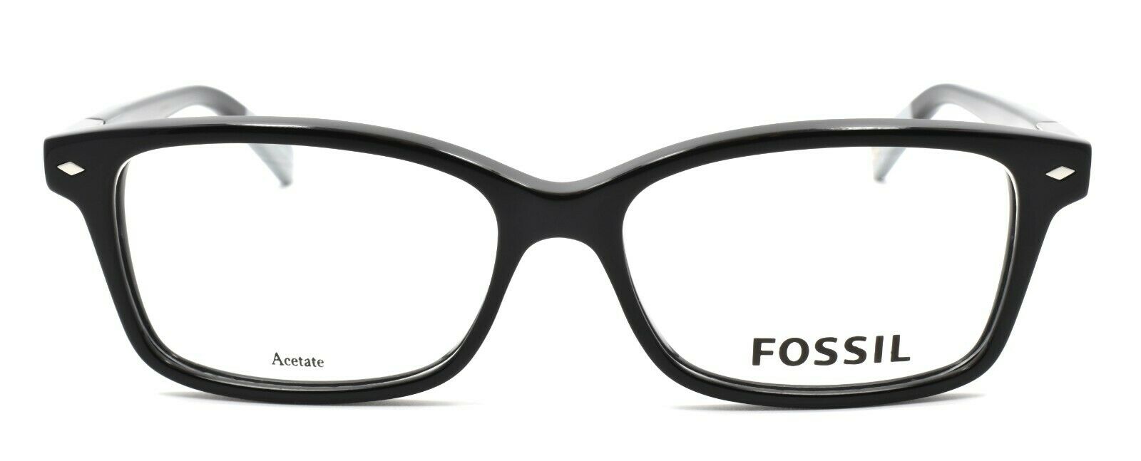 2-Fossil FOS 6047 807 Women's Eyeglasses Frames 52-15-140 Black + CASE-716737680681-IKSpecs