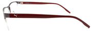 3-PUMA PE0143O 003 Men's Eyeglasses Frames Half-Rim 55-17-145 Ruthenium / Burgundy-889652291406-IKSpecs