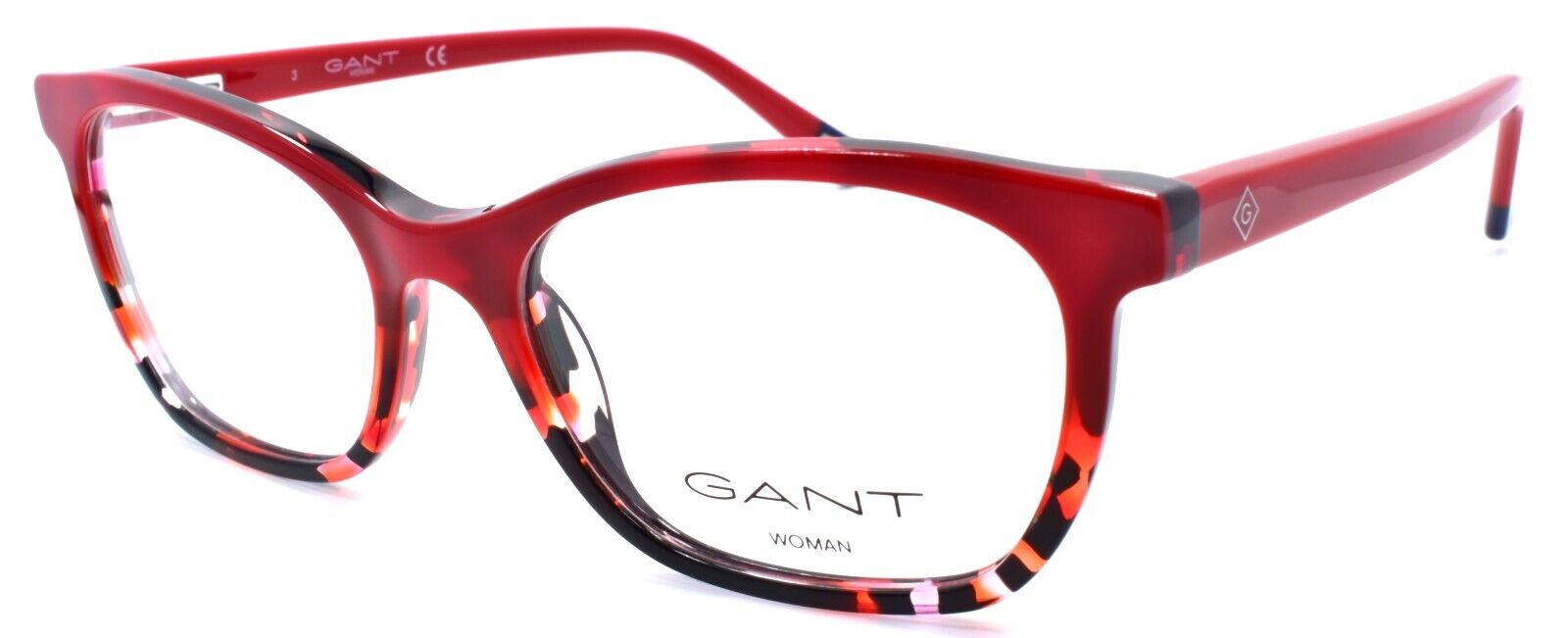 1-GANT GA4095 054 Women's Eyeglasses Frames 53-17-140 Red Havana-889214107084-IKSpecs